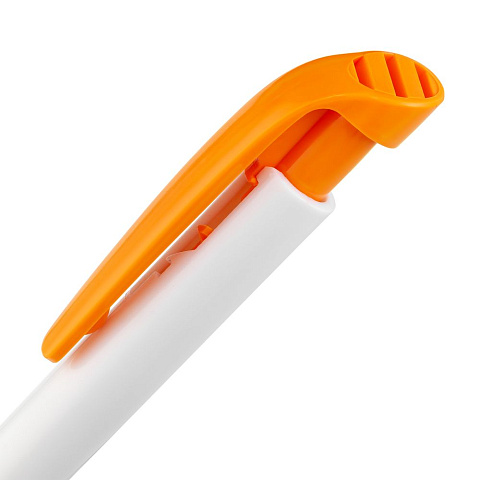 Ручка шариковая Favorite, белая с оранжевым - рис 5.