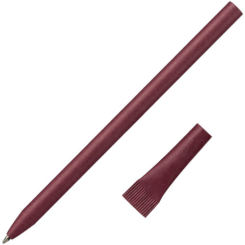 Ручка шариковая Carton Plus, бордовая - рис 2.