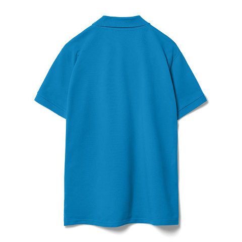 Рубашка поло мужская Virma Premium, бирюзовая - рис 3.