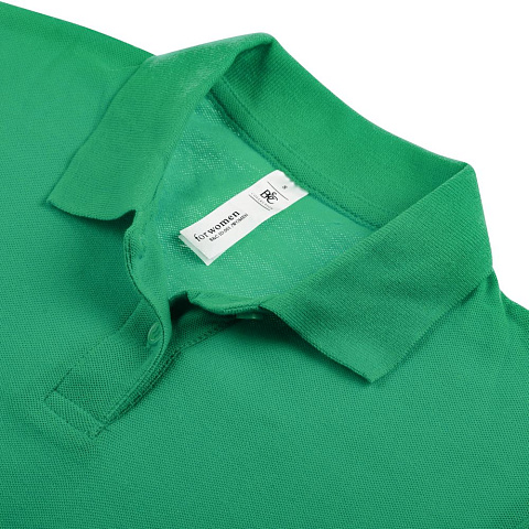 Рубашка поло женская ID.001 зеленая - рис 4.