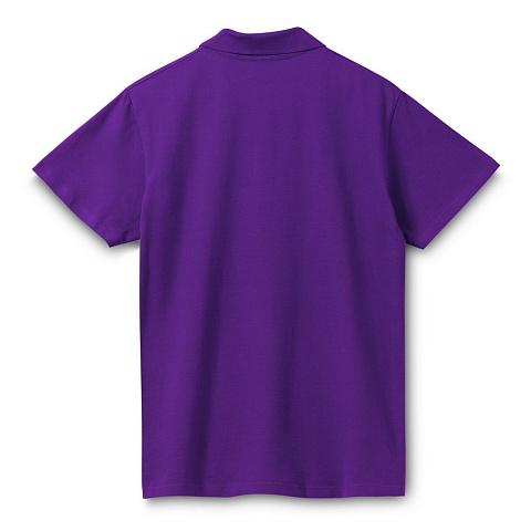 Рубашка поло мужская Spring 210, темно-фиолетовая - рис 3.