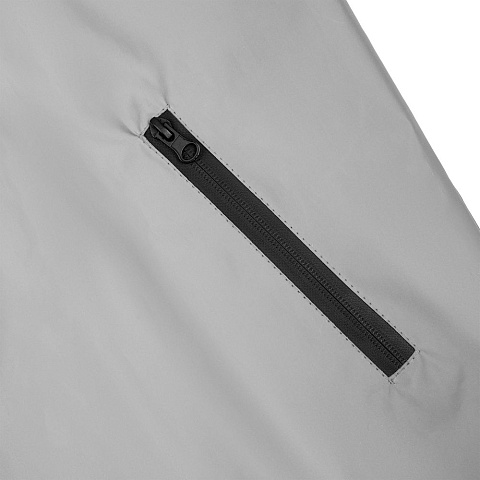 Ветровка Manifest из светоотражающей ткани, серая - рис 9.