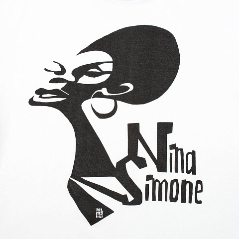 Футболка женская «Меламед. Nina Simone», белая - рис 4.