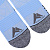 Набор из 3 пар спортивных женских носков Monterno Sport, синий, голубой и белый - миниатюра - рис 7.