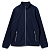 Куртка флисовая мужская Twohand, темно-синяя - миниатюра