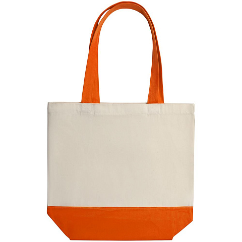 Холщовая сумка Shopaholic, оранжевая - рис 4.