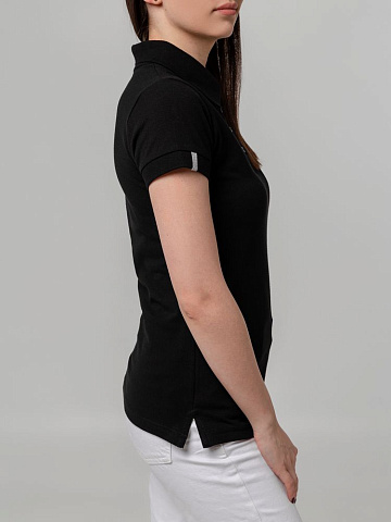 Рубашка поло женская Virma Premium Lady, черная - рис 10.