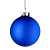 Елочный шар Finery Matt, 10 см, матовый синий - миниатюра - рис 3.