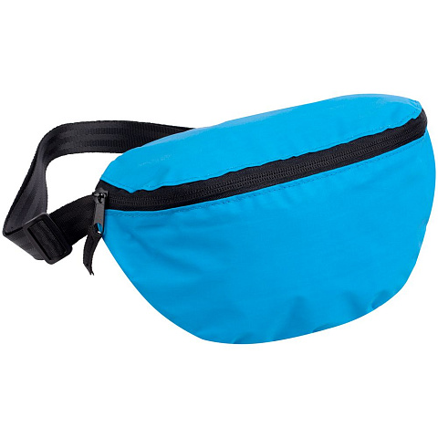 Поясная сумка Manifest Color из светоотражающей ткани, синяя - рис 2.
