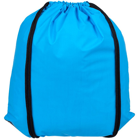 Рюкзак-мешок Manifest Color из светоотражающей ткани, синий - рис 4.
