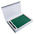 Коробка Silk с ложементом под ежедневник 15х21 см и ручку, серебристая - миниатюра - рис 4.
