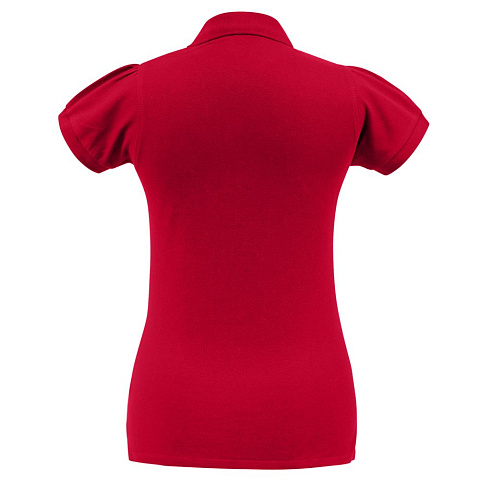 Рубашка поло женская Heavymill красная - рис 3.