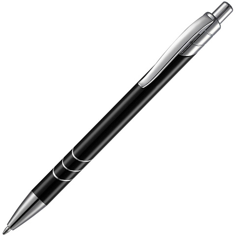 Ручка шариковая Underton Metallic, черная - рис 2.