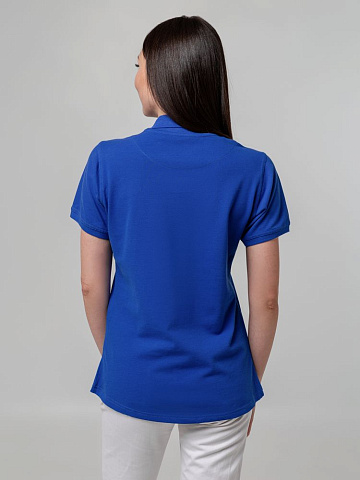 Рубашка поло женская Virma Stretch Lady, ярко-синяя - рис 7.