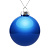 Елочный шар Finery Gloss, 10 см, глянцевый синий - миниатюра - рис 2.