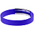 Силиконовый браслет Brisky с металлическим шильдом, синий - миниатюра - рис 3.