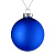 Елочный шар Finery Matt, 10 см, матовый синий - миниатюра - рис 2.