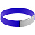 Силиконовый браслет Brisky с металлическим шильдом, синий - миниатюра - рис 2.