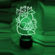 3D светильник Лиса