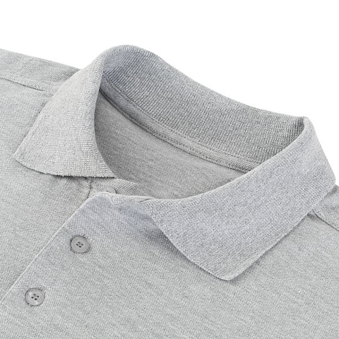 Рубашка поло мужская Virma Stretch, серый меланж - рис 4.