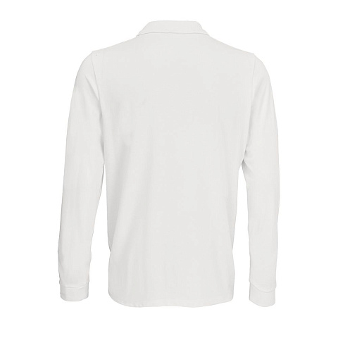 Рубашка поло с длинным рукавом Prime LSL, белая - рис 4.