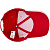 Бейсболка Canopy, красная с белым кантом - миниатюра - рис 4.