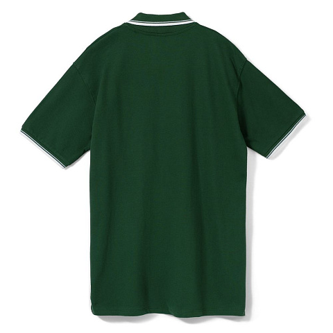 Рубашка поло мужская с контрастной отделкой Practice 270, зеленый/белый - рис 3.