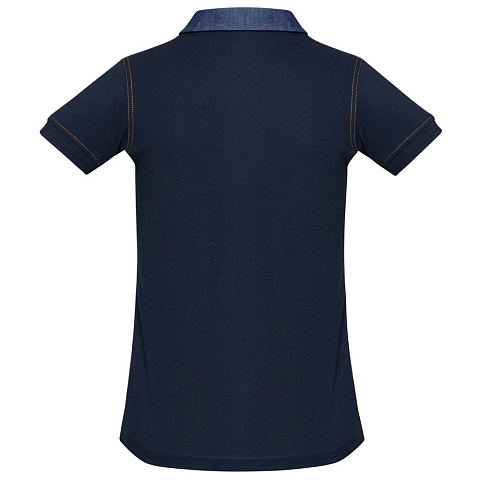 Рубашка поло женская DNM Forward темно-синяя - рис 3.