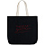 Холщовая сумка с вышивкой «Тонкая красная линия», черная - миниатюра - рис 4.
