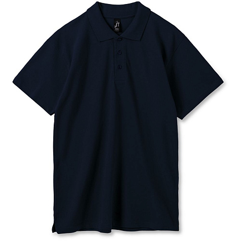 Рубашка поло мужская Summer 170, темно-синяя (navy) - рис 2.