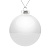 Елочный шар Finery Gloss, 10 см, глянцевый белый - миниатюра