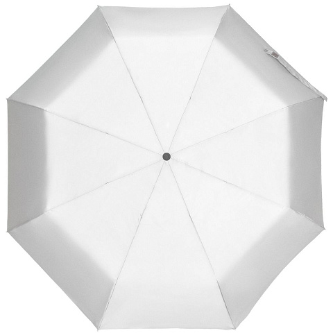 Зонт складной Manifest со светоотражающим куполом, серый - рис 2.
