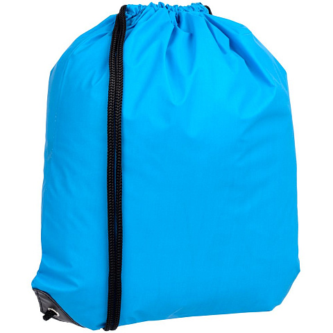 Рюкзак-мешок Manifest Color из светоотражающей ткани, синий - рис 2.