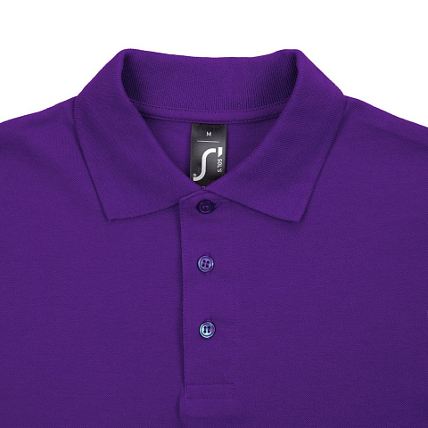 Рубашка поло мужская Spring 210, темно-фиолетовая - рис 4.