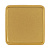 Квадратный шильдик на резинку Epoxi, матовый золотистый - миниатюра
