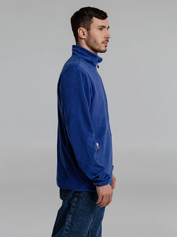 Куртка флисовая мужская Twohand, синяя - рис 6.