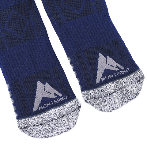 Набор из 3 пар спортивных мужских носков Monterno Sport, синий - рис 4.