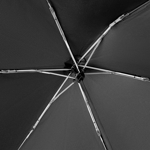 Зонт складной Carbonsteel Slim, черный - рис 6.