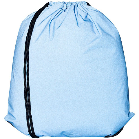 Рюкзак-мешок Manifest Color из светоотражающей ткани, синий - рис 5.