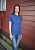 Рубашка поло женская Eclipse H2X-Dry, синяя - миниатюра - рис 8.
