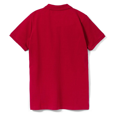 Рубашка поло женская Sunset, красная - рис 3.