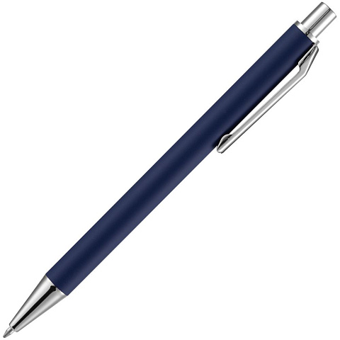 Ручка шариковая Lobby Soft Touch Chrome, синяя - рис 5.