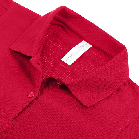 Рубашка поло женская Heavymill красная - рис 4.