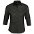 Рубашка женская с рукавом 3/4 Effect 140, черная - миниатюра