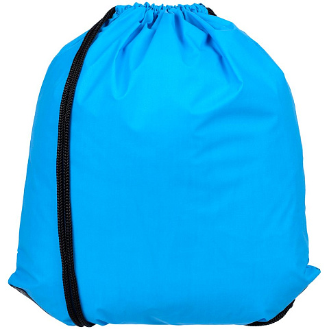 Рюкзак-мешок Manifest Color из светоотражающей ткани, синий - рис 3.