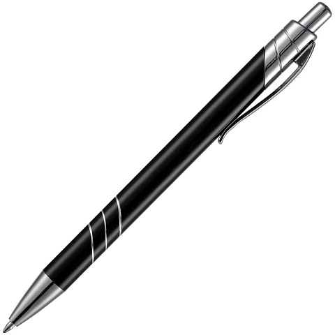 Ручка шариковая Underton Metallic, черная - рис 3.
