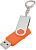 Флешка Twist, оранжевая, 16 Гб - миниатюра