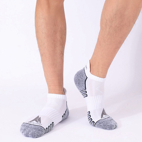 Набор из 3 пар спортивных мужских носков Monterno Sport, белый - рис 6.