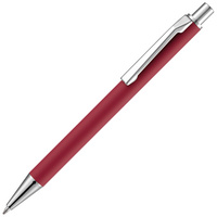 Ручка шариковая Lobby Soft Touch Chrome, красная