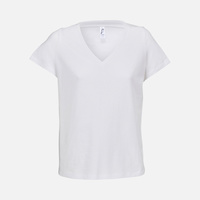 Футболка женская Regent Women с V-образным вырезом, белая